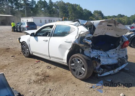 2012 Dodge Avenger Se from USA, damaged, VIN 1C3CDZAG7CN327802